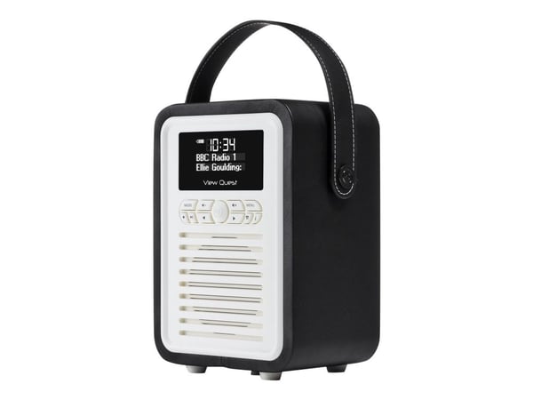 ViewQuest Retro Mini - Bærbar DAB-radio - 5 watt - svart