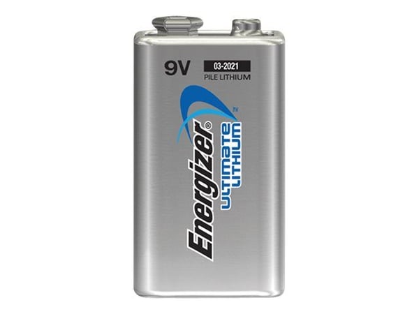 Energizer Ultimate Lithium - Batteri 9V - Li