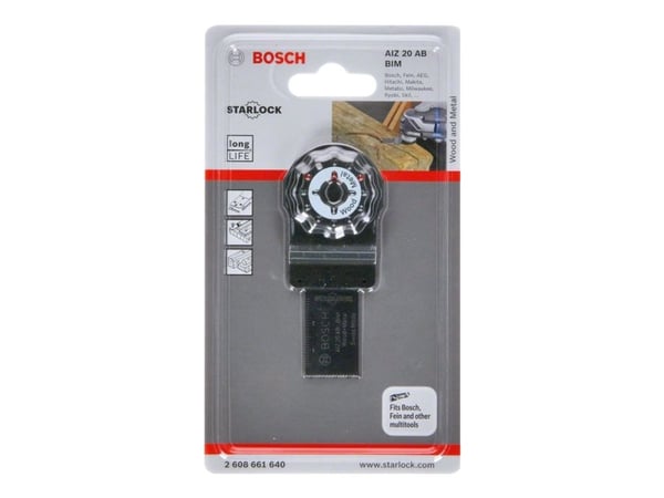 Bosch Starlock AIZ 20 AB - Nedsenket sagblad - for tre, metall - bredde: 20 mm