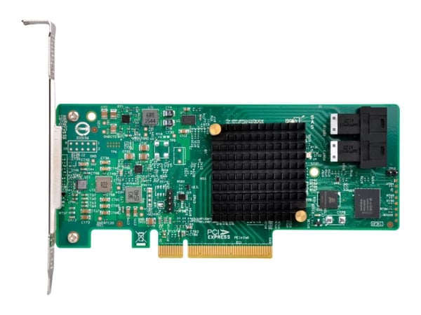 SilverStone ECS05 - Kontroller for lagring (RAID) - 8 Kanal - SATA 6 Gb/s / SAS 12 Gb/s - lav profil - RAID 0, 1, 10, 1E - PCIe 3.0 x8