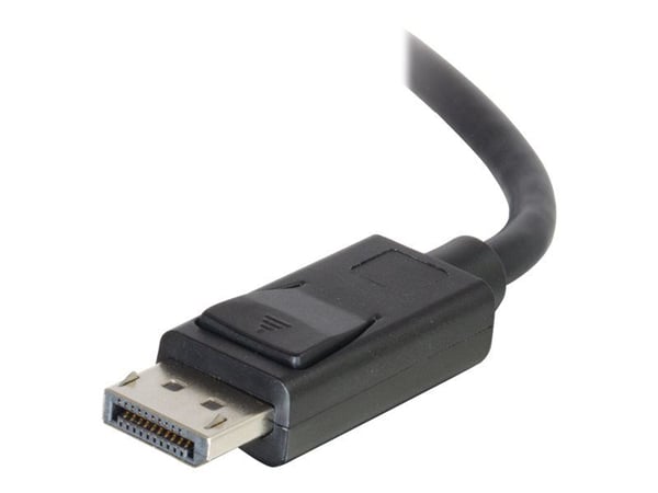 C2G 35ft DisplayPort Cable with Latches - M/M - DisplayPort-kabel - DisplayPort (hann) til DisplayPort (hann) - 10.66 m - låst - svart