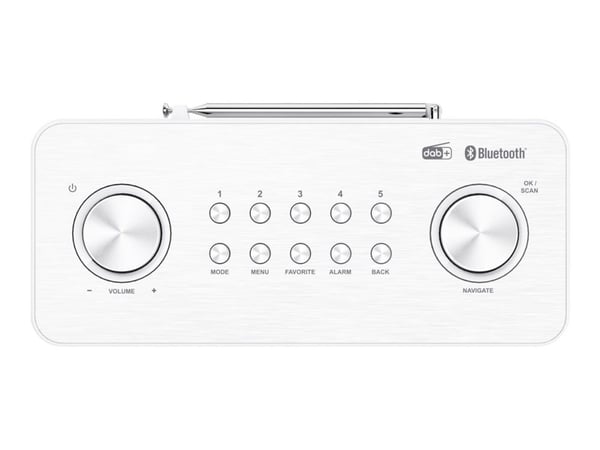 Kenwood CR-ST80DAB DAB-radioradio Hvid