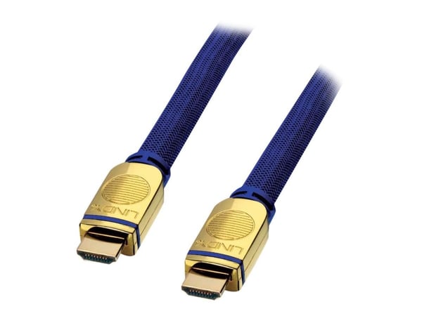 Lindy Premium Gold Standard Speed HDMI-kaapeli Ethernetin kanssa - HDMI-kaapeli - HDMI-uros HDMI-uros - 3 m - kolminkertaisesti suojattu