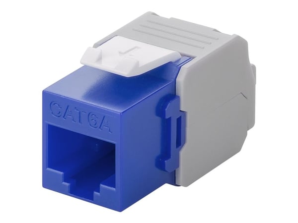 goobay - Modulaariset sisäkkeet - CAT 6a - UTP - RJ-45 - valkoinen, sininen