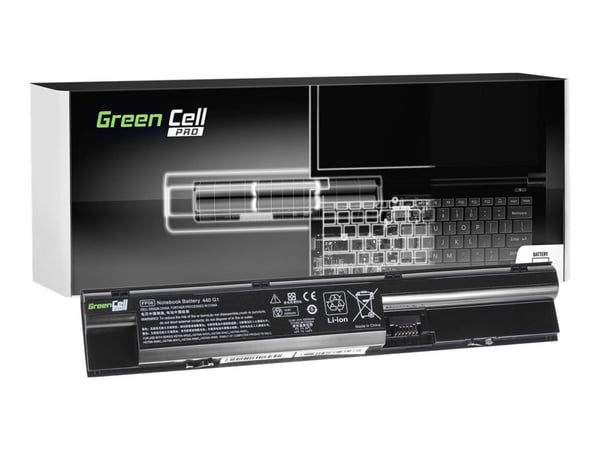 Green Cell PRO - Batteri til bærbar PC (tilsvarer: HP FP06) - litiumion - 6-cellers - 5200 mAh - svart - for HP ProBook 440 G0, 440 G1, 450 G0, 450...