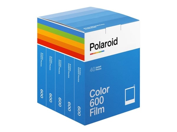 Polaroid - X40 film pack - hurtigvirkende fargefilm - 600 - ASA 640 - 8 eksponeringer - 5 kassetter