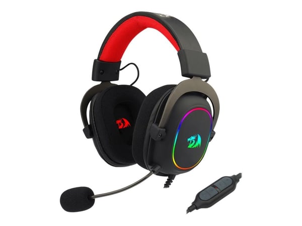 Redragon H510 Zeus-X RGB - pelikuulokkeet - täysikokoiset kuulokkeet - langalliset - langalliset kuulokkeet
