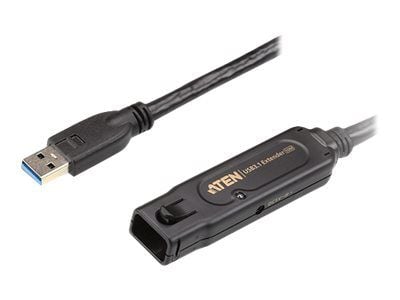 ATEN UE3310 - USB-forlengelseskabel - USB-type A (hann) til USB-type A (hunn) låst - USB 3.1 Gen1 - 10 m - aktiv - svart - for ATEN US3344I ATEN UE3310 - USB-forlengelseskabel - USB-type A (hann) til USB-type A (hunn) låst - USB 3.1 Gen1 - 10 m - aktiv - svart - for ATEN US3344I