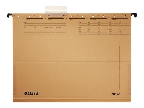 Leitz ALPHA - Hengefil - for A4 (210 x 297 mm) - naturlig brun