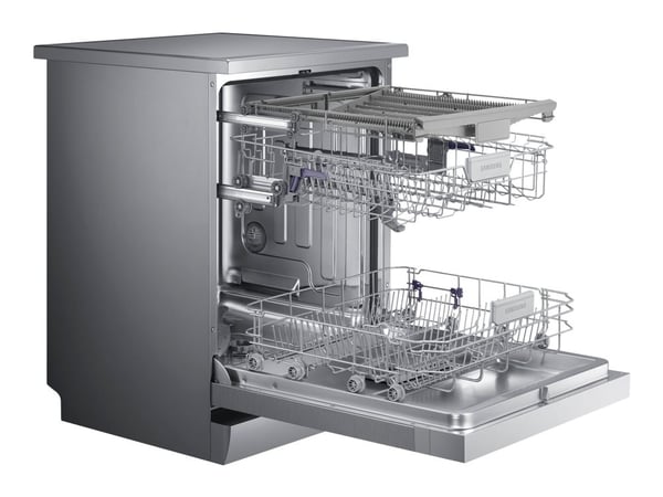 Samsung DW60M6050FS - Oppvaskmaskin - bredde: 59.8 cm - dybde: 60 cm - høyde: 84.5 cm - rustfritt stål