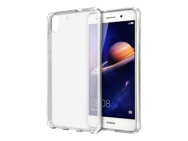 ITSKINS Spectrum Clear Antimicrobial - Baksidedeksel for mobiltelefon - termoplast-polyuretan (TPU), Impacthane - gjennomsiktig - for Huawei Y6II
