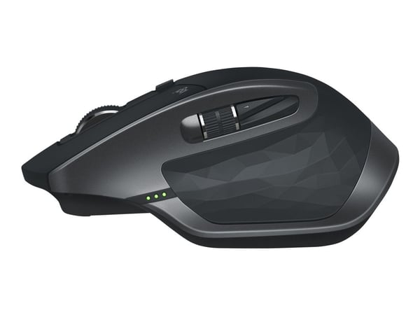 Logitech MX Master 2S - Mus - laser - 7 knapper - trådløs - 2.4 GHz, Bluetooth - USB Logitech Unifying-mottaker - grafitt - for Komplett Office Mic...
