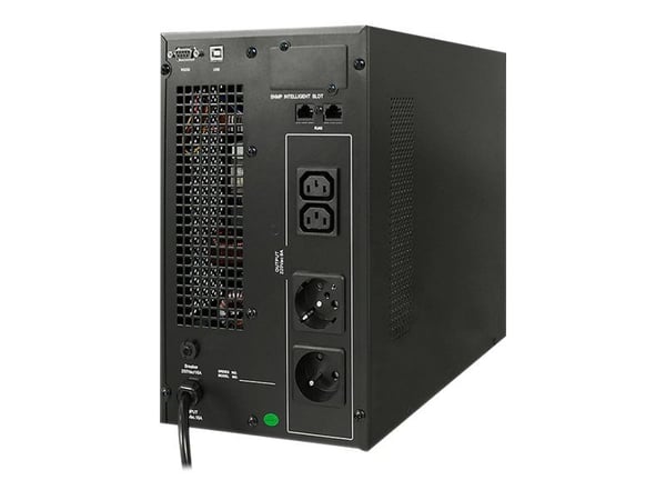 Qoltec - UPS - AC 80-285 V - 2.4 kW - 3000 VA - 7 Ah - RS-232, USB - utgangskontakter: 4