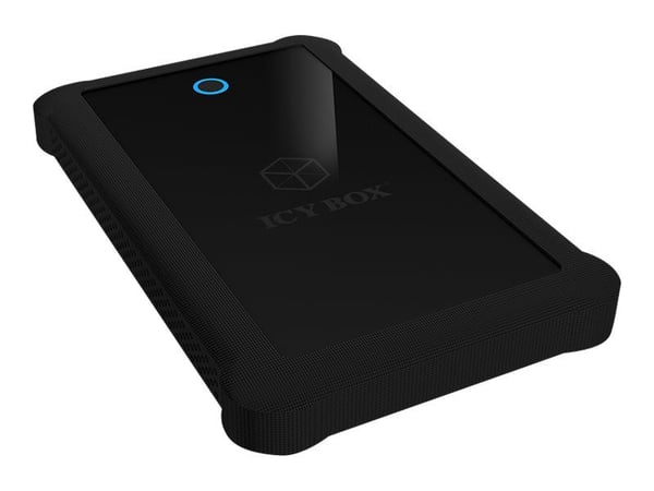 ICY BOX IB-233U3-B - Lagringspakning - 2,5" - eSATA 6Gb/s - USB 3.0 - sort