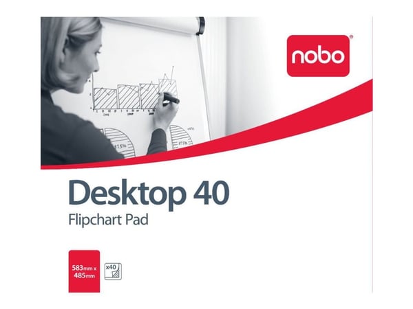 Nobo B1 - Flippoverblokk - 700 x 1000 mm - 40 ark - vanlig (en pakke 5)