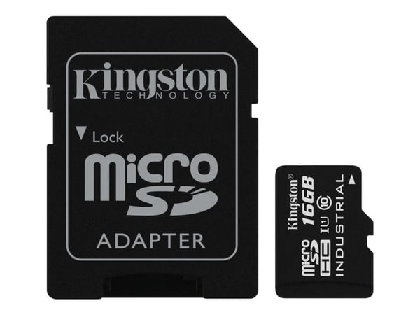 Kingston - Flashminnekort (microSDHC til SD-adapter inkludert) - 16 GB - UHS Class 1 / Class10 - microSDHC UHS-I