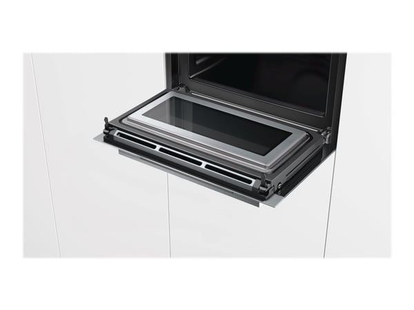 Siemens iQ700 CM678G4S1 - Kombinasjonsovn - innebygd - fordypning - bredde: 56 cm - dybde: 55 cm - høyde: 45 cm - med selvrens - rustfritt stål