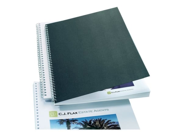 GBC LinenWeave - A4 (210 x 297 mm) - svart - 250 g/m² - 100 stk permomslag