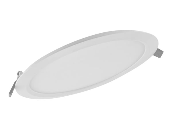 LEDVANCE DOWNLIGHT SLIM - Wall/ceiling recessed lamp - LED - 18 W - varmt hvitt lys - 3000 K - rund - hvit