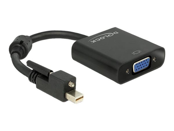 DeLOCK 62641, 0,25 m, Mini DisplayPort, VGA (D-Sub), Uros, Naaras, Kulta
