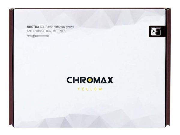 Noctua chromax NA-SAV2 - Vibrasjonsabsorberingssett for systemvifte - chromax.yellow