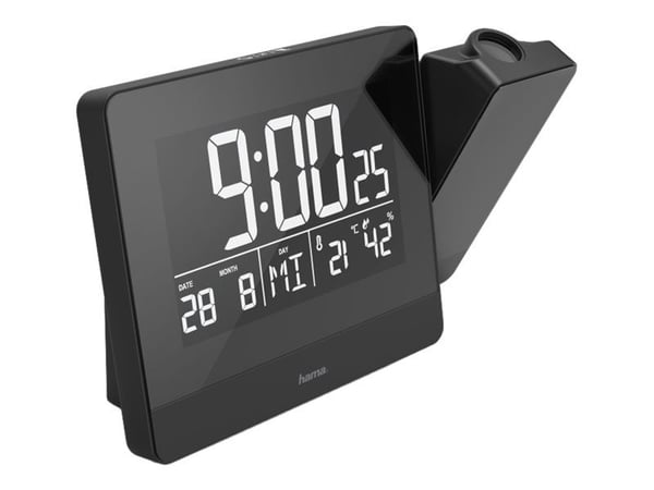 Hama Plus Charge - Alarmklokke - elektronisk - skrivebord - svart