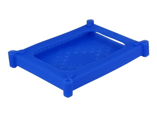Inter-Tech HDD Protective Cover - Beskyttelsesmuffe for harddisk - kapasitet: 1 harddiskstasjon (2,5") - blå