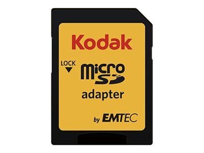 Kodak - Flashminnekort (microSDHC til SD-adapter inkludert) - 16 GB - UHS-I U1 / Class10 - 580x - microSDHC UHS-I