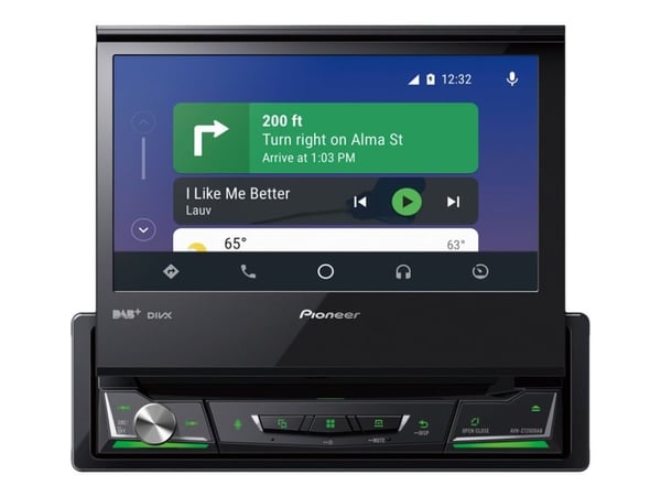 Pioneer AVH-Z7200DAB - DVD-receiver - display - 7" - berøringsskjerm - enhet i instrumentbordet - Enkelt-DIN - 50 watt x 4