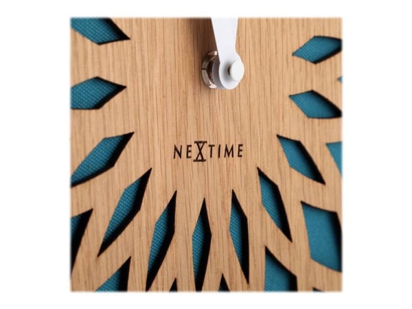 Nextime Sun Big - Klokke - kvarts - veggmonterbar - 50 cm - turkis