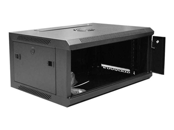 DIGITUS Professional DN-W19 04U/450/B - Skåp - väggmontering - svart, RAL 9004 - 4U - 19"
