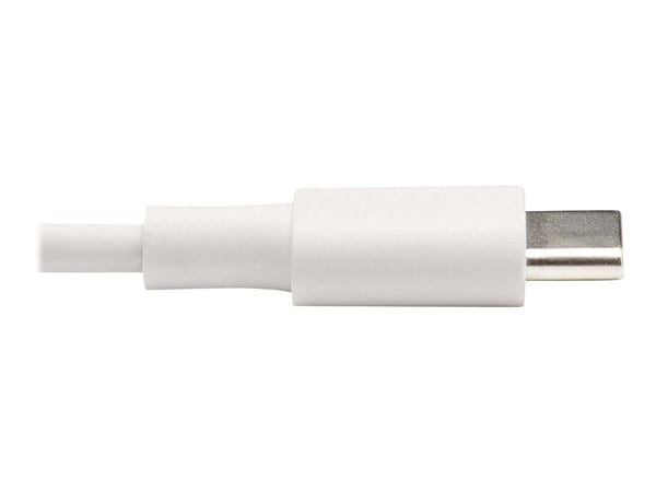 Tripp Lite M102-003-WH, 0,9 m, Lightning, USB C, Uros, Uros, Valkoinen