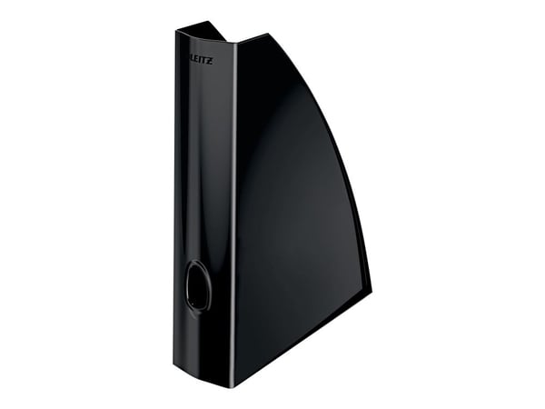 Esselte-Leitz LEITZ WOW ståmappe, DIN A4, plast, sort, kapasitet: 60 mm, front åpen til bunn, - 1 stk (5277-10-95)