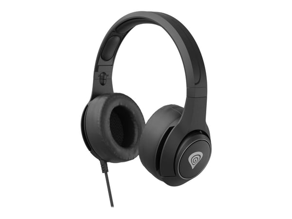 Natec Genesis Argon 600 - Hodesett - on-ear - kablet - svart, rød