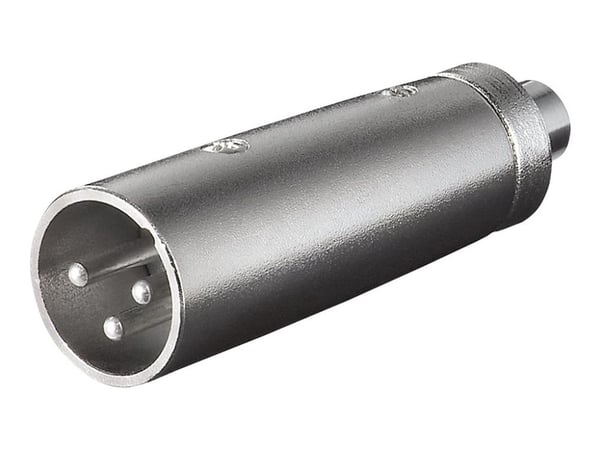 goobay - Audioadapter - XLR3 plugg til RCA beholder goobay - Audioadapter - XLR3 plugg til RCA beholder