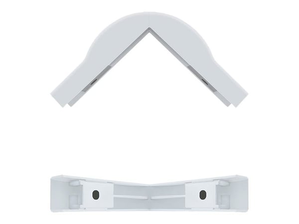 Qoltec Bending angle | 76 x 18mm - Yttervinkel for kabelkanal - hvit