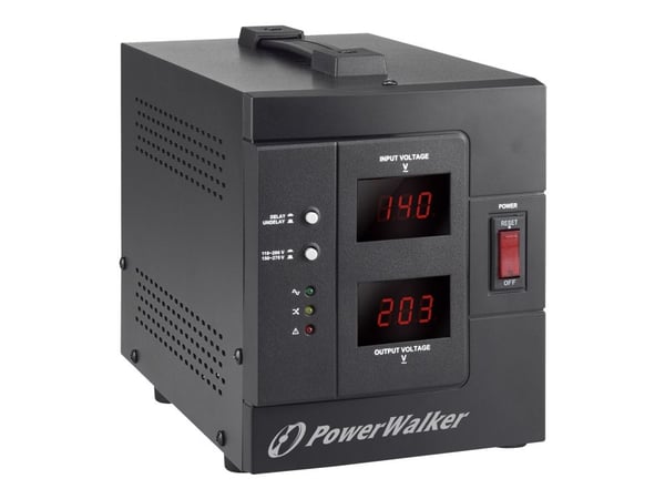 PowerWalker AVR 1500 SIV FR - Automatisk strømregulator - AC 230 V - 1200 Watt - 1500 VA - output-stikforbindelser: 2 - lajittelu