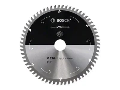 Bosch RUNDSAVKLKLINGE ACCU STD ALU 216X30MM 64T 64T