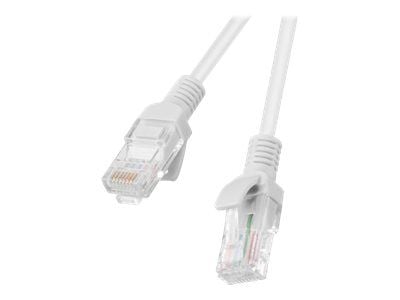 Lanberg - Koblingskabel - RJ-45 (hann) til RJ-45 (hann) - UTP - CAT 6 - formstøpt, uten hindringer, flertrådet - grå, RAL 7035