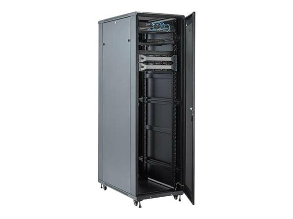 Startech 42U Server Rack Cabinet - 4-Post Adjustable Depth (5.9" to 36.4") IT Network Equipment Rack Enclosure with Casters - 2000lbs (RK4236BKB) -...