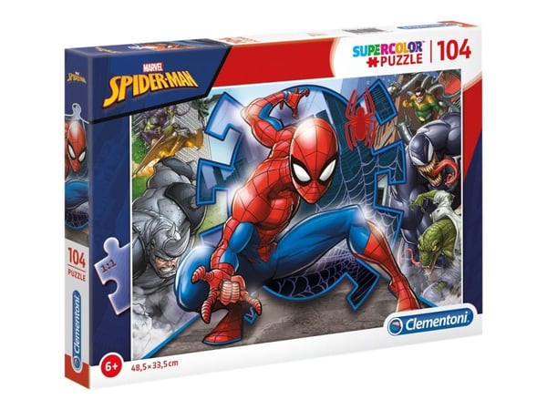 Clementoni Puslespill 104 brikker Super Color - Spider-Man