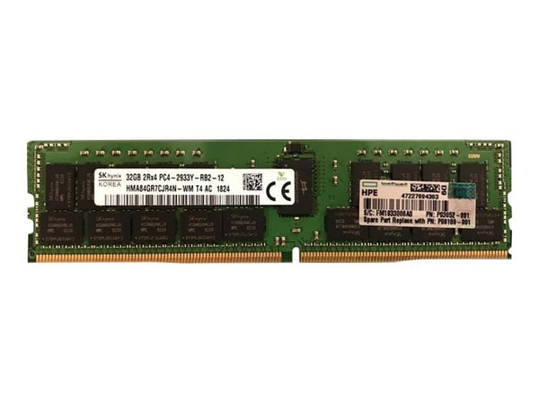 HPE - DDR4 - modul - 32 GB - DIMM 288-pin - 2933 MHz / PC4-23400 - 1.2 V - registrert - ECC