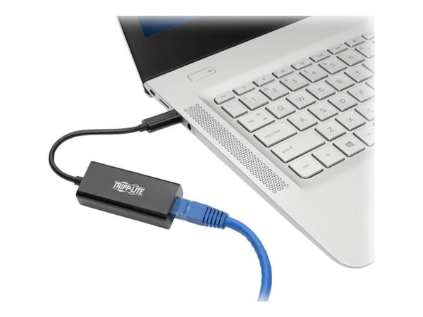 Eaton Tripp Lite Series USB C to Gigabit Ethernet Adapter USB Type C to Gbe 10/100/1000 - Nettverksadapter - USB-C 3.1 - Gigabit Ethernet - svart