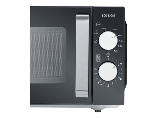 SEVERIN MW 7762 - Mikrobølgeovn med grill - 20 liter - 800 W - svart/rustfritt stål