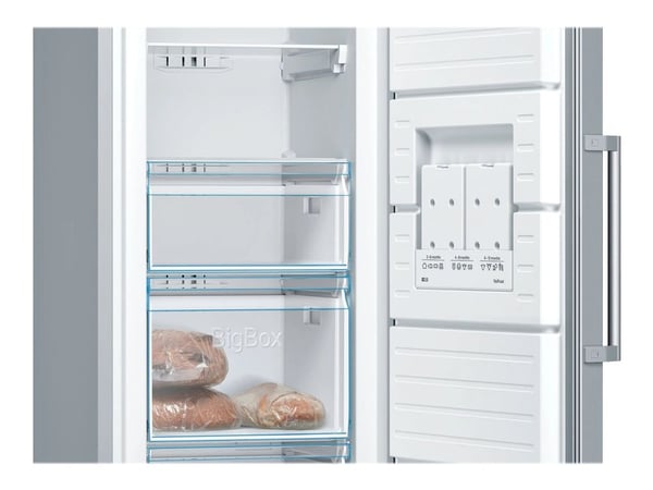 Bosch Serie | 4 GSN36VLEP - Pakastin - pystypakastin - leveys: 60 cm - syvyys: 65 cm - korkeus: 186 cm - 242 litraa - E-luokka - ulkonäkö ruostumat...