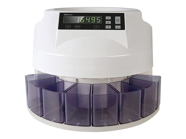 Safescan 1250 - Myntteller / sorterer - EUR - hvit