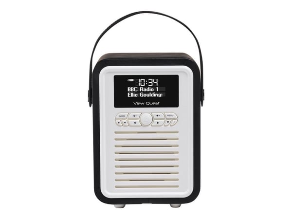 ViewQuest Retro Mini - Bærbar DAB-radio - 5 watt - svart