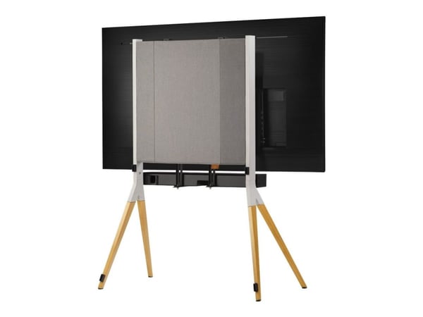 One For All Falcon Universal WM 7482 - Jalusta - LCD-TV:lle/äänibaarille - hopeanharmaa, tammi - näytön koko: 32"-70" - lattiatelineet
