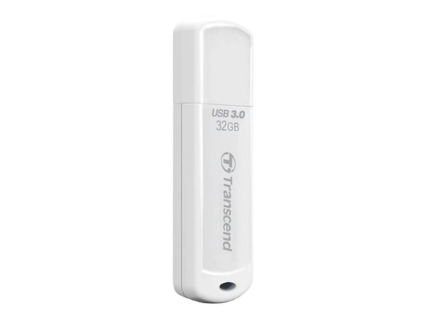 Transcend JetFlash 730 - USB flash-enhet - 32 GB - USB 3.0 - vit