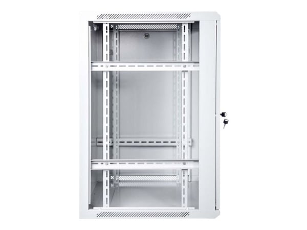 DIGITUS Professional DN-W19 15U/600 - Skap - veggmonterbar - grå, RAL 7035 - 15U - 19"
